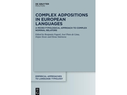 Libro Complex Adpositions In European Languages De Benjamin Fagard, José Pinto De Lima Et Al. (inglés - Tapa Dura)
