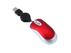 Ratón YIZHOOD Cable USB Retráctil Bluetooth RGB Precioso Mini Cable USB Retráctil con Cable para Oficina Computadora Portátil PC Computadora Portátil Juegos Rojo