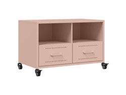 Maison Exclusive - Mueble De Tv Acero Rosa 68x39x43,5 Cm
