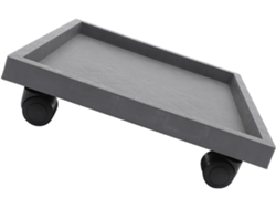 Soporte Para Plantas Con Ruedas, Bandeja Cuadrada De 290 Mm, Ruedas Lisas Para