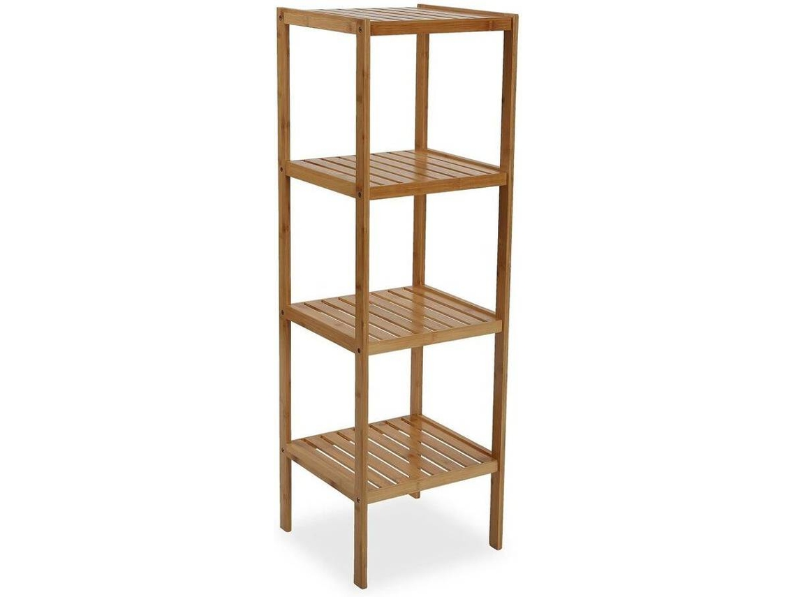 Estantes de Baño BIGBUY (Marrón - Bambú - 33 x 110 x 34 cm) )