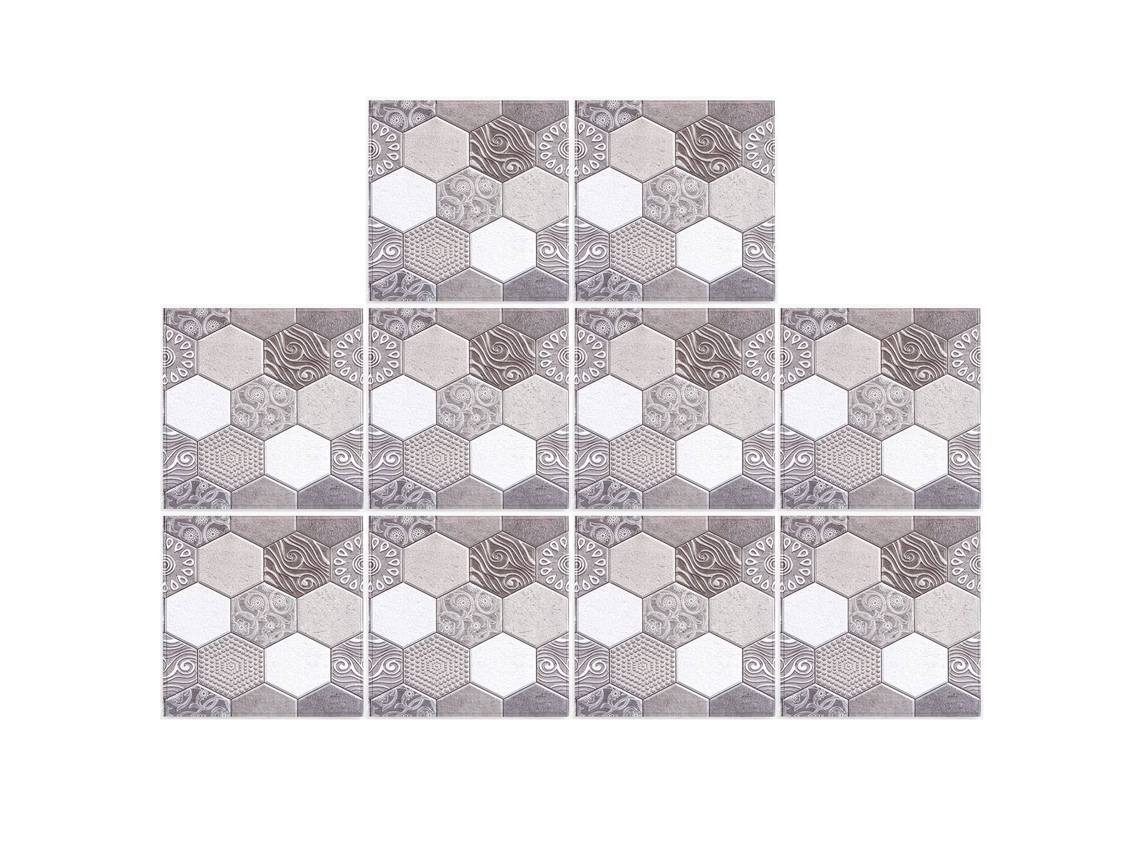 Rebe - Conjunto de 10 adesivos antichoque autoadesivos para azulejos, ideais para sala de estar, cozinha e decoração de casa.