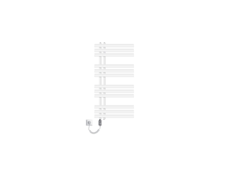 Radiador eléctrico de baño con elemento calefactor 300W 500x1000 mm Blanco LUXEBATH