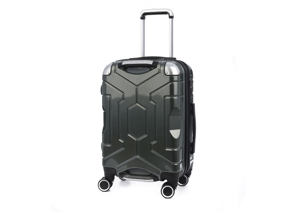 Maleta De Cabina Trolley Extensible En Material Ligero De Abs+pc De Alta Resistencia Con Esquinas Reforzadas. Cerradura Numérica Tsa.