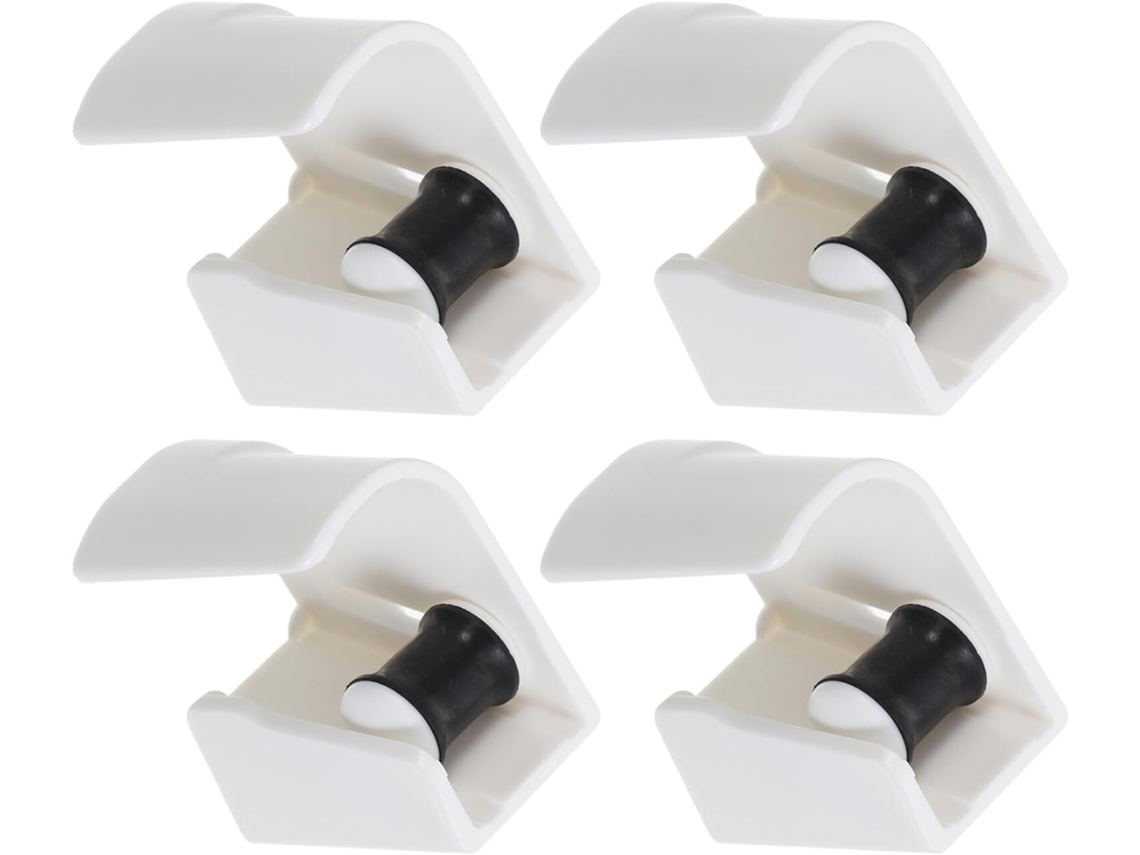 Juego 4 Soportes Adhesivos Pared Escobas Fregonas Sistema Antideslizante Clips Resistentes Mangos 19 28