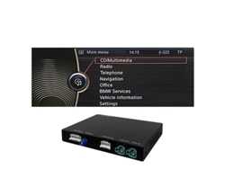 CarPlay inalámbrico con Android Auto, funciones de duplicación, compatible con BMW Serie 5 y 7, CIC negro OEM
