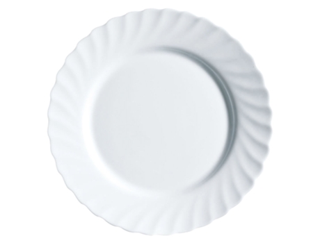 Plato LUMINARC Trianon (Blanco - Vidrio)