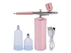 Inyector De Oxígeno Facial Rosa Com 3 Garrafas, Recarregável Via Usb, Hidratação Profunda Para A Pele