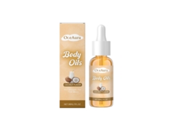 Aceite corporal hidratante con leche de coco Oceanaura para pieles suaves y delicadas (cuidado diario).