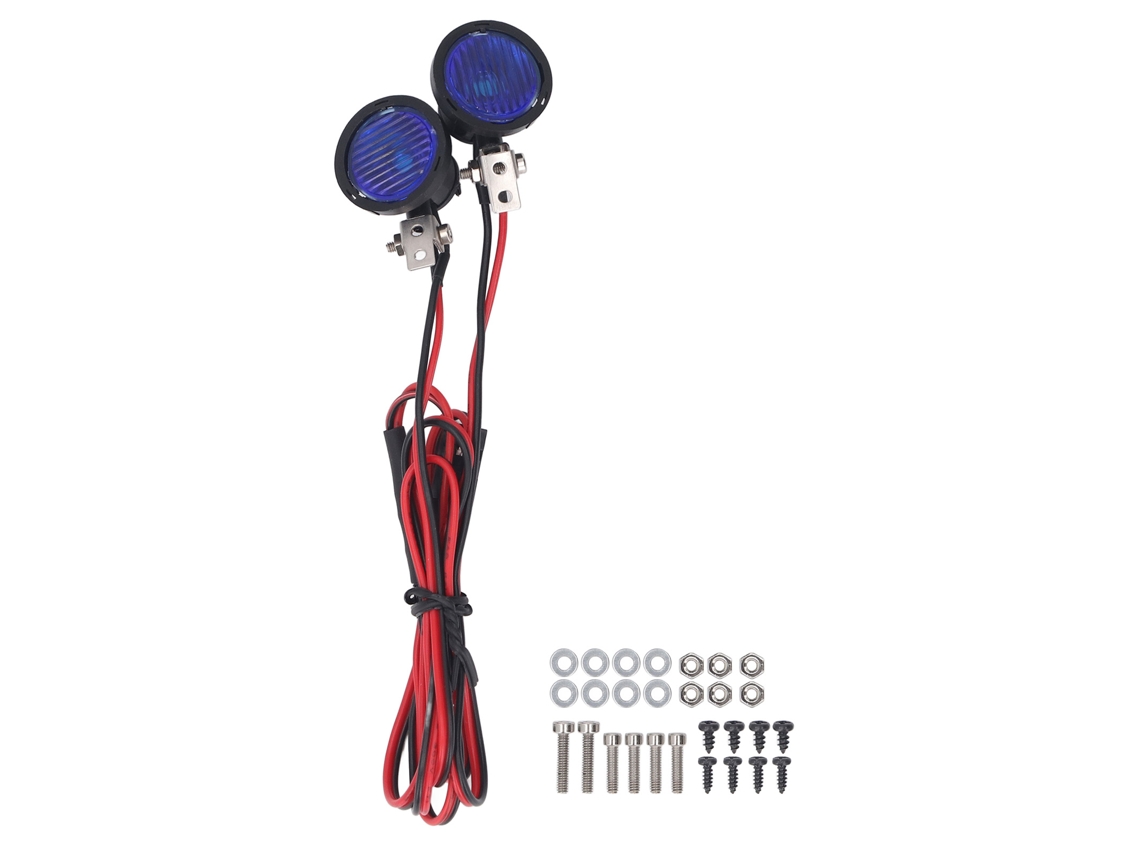 Foco Led Delantero Para Coche Rc Axial Scx10 90046 Redcat A Escala 1:10 - Azul De Alto Brillo