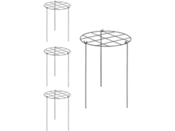 4 cestas de soporte para plantas de interior, resistentes a la intemperie, para hortensias, flores y fresas Chaberlu