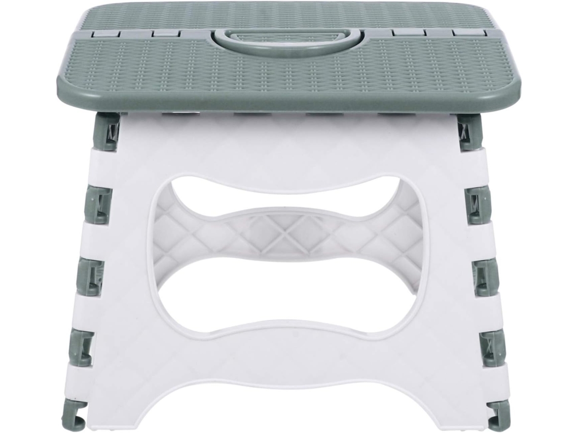 KOFIHETY Taburete plegable de almacenamiento seguro y duradero, ligero pero resistente, soporta hasta 136 kg, diseño antideslizante que garantiza un uso seguro