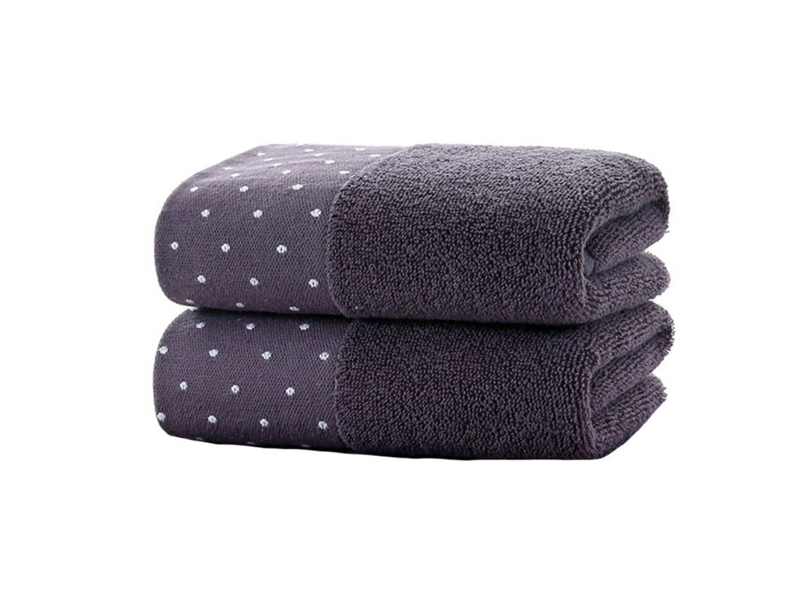 Conjunto de Toalla NEVEANCE Suaves Absorbentes Baño Algodón Azul - 2pcs (34x74cm)