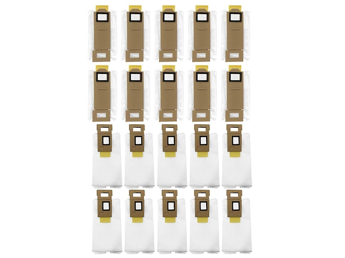 20 bolsas para aspiradoras Xiaomi Roborock T7, T7s, T7plus, T7splus y S7.