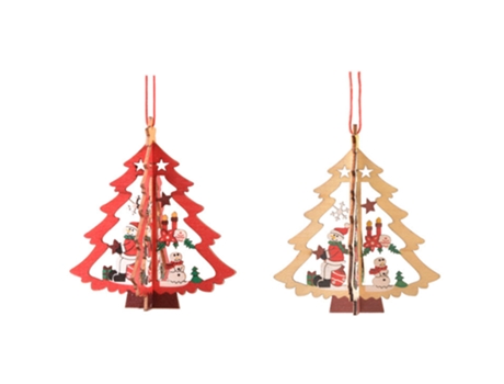 Árbol de Navidad Colgante de madera Decoración de madera para el hogar de Navidad, estilo 4