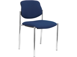 Silla de Confidente PIQUERAS Y CRESPO Villalgordo Azul Marino y Chasis Cromo