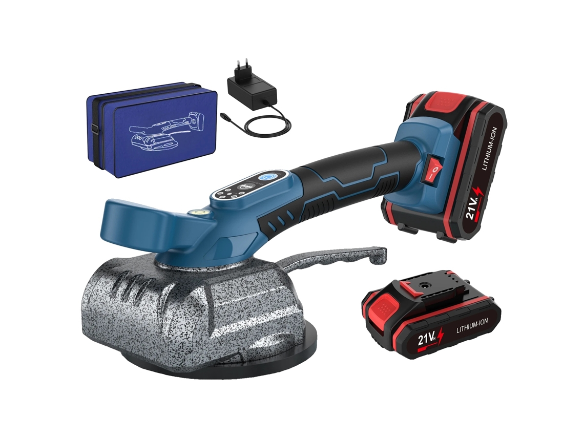Máquina colocadora de azulejos, fuerte adsorción, control de vibración ajustable, 1 batería