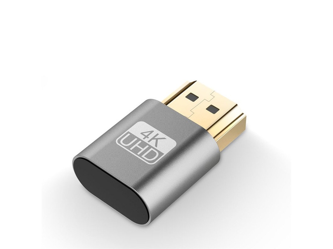 Pantalla virtual HDMI 4K HDMI DDMI Edid Enchufe falso Pantalla edid Gris