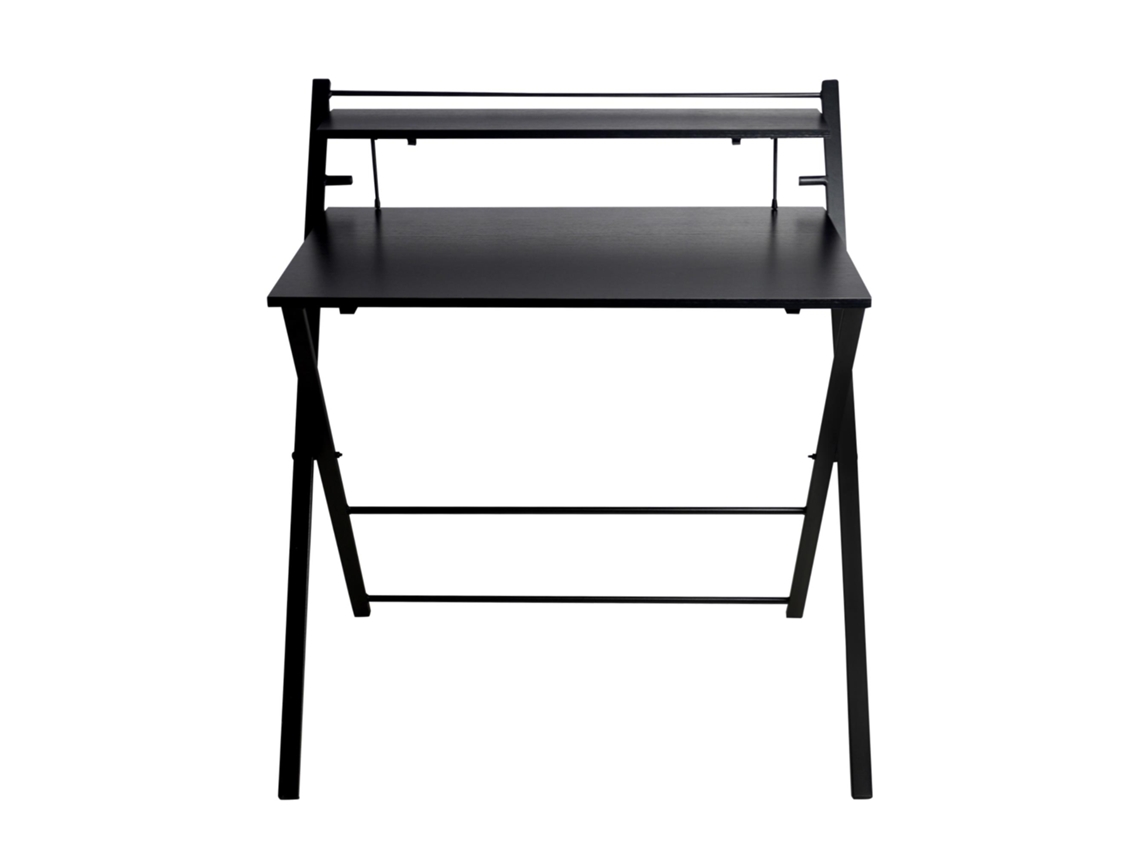 Escritorio de oficina individual Well Home en negro Wellhome