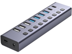 Concentrador Usb Con Fuente De Alimentación, Adaptador C, Carga Y Transferencia De Datos.