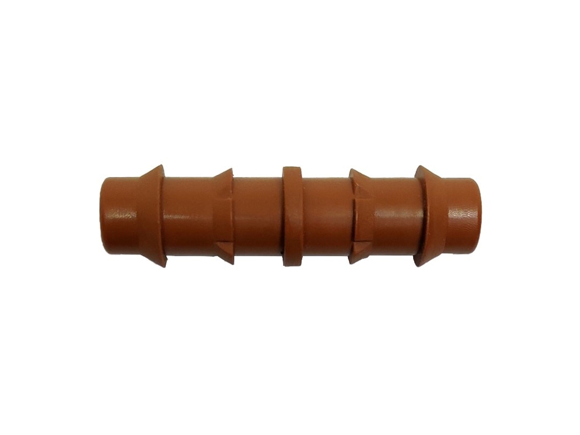 Enlace Goteo 16Mm Marrón. Bolsa de 10 Unidades RIEGOPRO