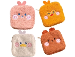 4 Bolsas Para Compresas Sanitarias, Bolsas Para Copas Menstruales, Soportes Para Compresas Sanitarias, Funda Impermeable Para Mujeres Y Niñas.