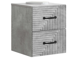 Maison Exclusive - Mesita De Noche De Pared 2 Pcs Gris Hormigón 34,5 X 33 X 40 Cm
