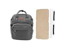 Saco De Cuna Plegable De Gran Capacidad Con Múltiples Compartimentos, Multifuncional, Gris.