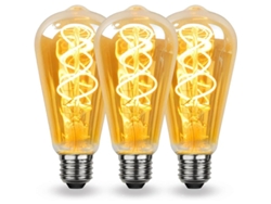 2026altiro-bombilla Led E27 De Cerámica Con Espiral Retro, Regulable, 4w, Luz Blanca Cálida, Luz Suave Para Salón Y Dormitorio.