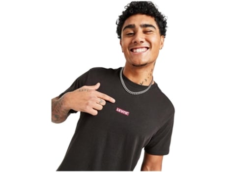 Camiseta Tablet de Hombre LEVIS Negro (XL)
