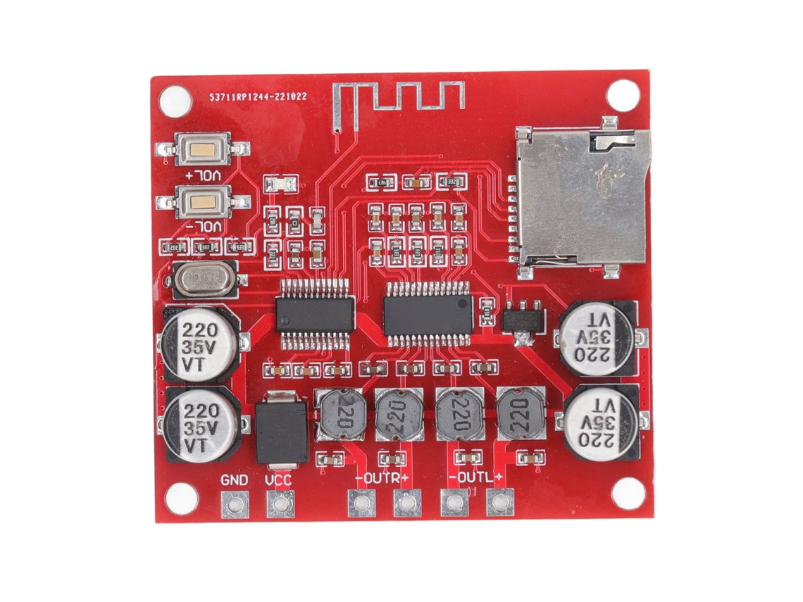 2026velora-placa De Amplificador De Potencia Bluetooth 2 Canales Para Altavoces Inalámbricos Dc12‑24v