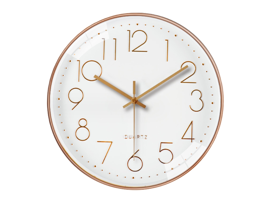 Reloj de pared 12", moderno, silencioso, a pilas, fácil lectura Kofihety