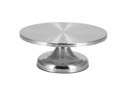 Cuenco giratorio de aluminio antideslizante de 30 cm para tartas