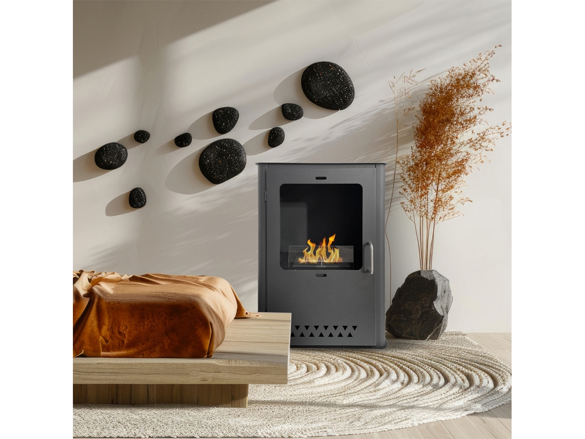 Chimenea de Bioetanol Chimenea Biochimenea de Suelo L50xp30xh68 Luisa Divina Fire