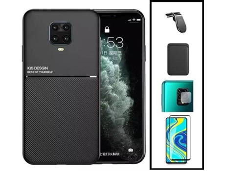 Kit Funda Magnetic Lux, Magnetic Wallet, 5D Full Cover, Protector de Cámara Trasera y Soporte Magnético L Safe Driving Xiaomi Redmi Note 10 Lite PH...