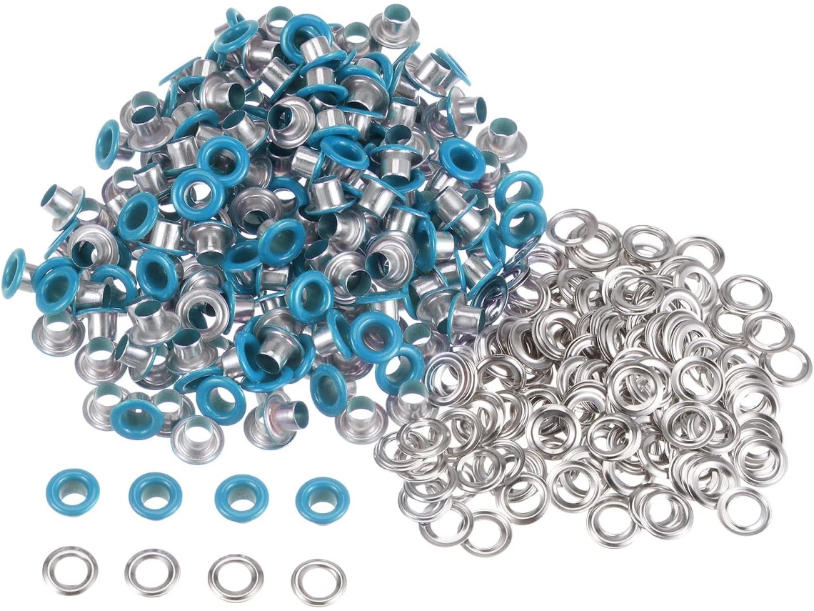 Mm Juego 200 Ojales Metálicos, Herramienta 4 Zapatos, Ropa, Riñoneras, Proyectos Bricolaje, Bolsas