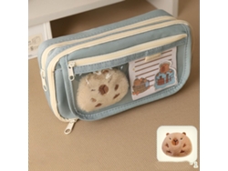 (estilo 5) Estuche Grande Con Estampado De Dibujos Animados, Portalápices A Presión, Pegatinas Y Llavero.