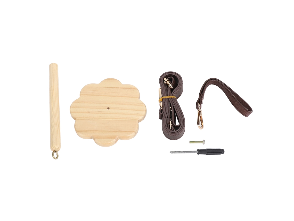 Soporte de madera portátil para hilo de muñeca para tejedores - Regalo