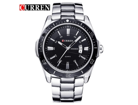 Relojes de Moda para Hombres, Relojes de Pulsera con Correa Reloj Calendario de Cuarzo Resistente al Agua para Hombres-Concha Blanca Negra LUUCOZK