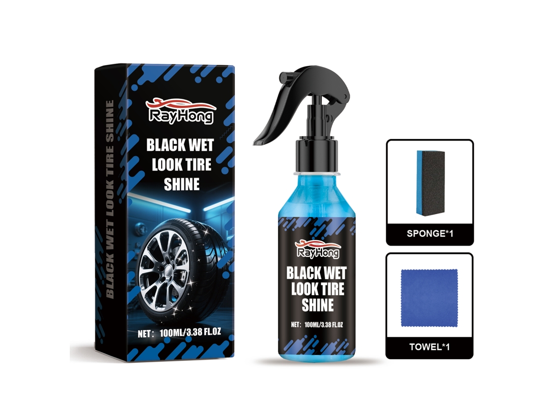 Spray para el cuidado de los neumáticos: brillo y protección.