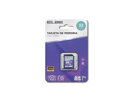 Tarjeta Memoria Sd 32Gb Full Hd ELBE