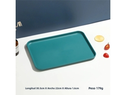 (verde Oscuro M) Bandeja Rectangular De Plástico Para Restaurantes Y Hogares, Utilizada Para Contener Té Y Vasos.