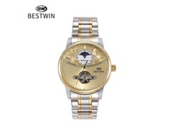Reloj Mecánico Esqueleto Para Hombre (bicolor)