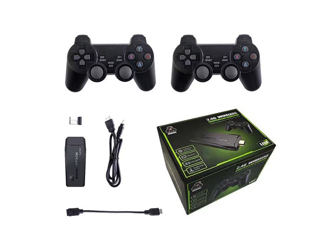 Consola de juegos inalámbrica Bluetooth 2.4g para TV con joystick P1 y emulador Arcadem8 YUNZII (incluye más de 20 000 juegos)