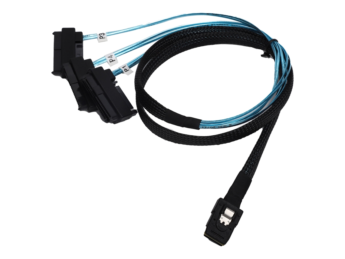 Cable Adaptador Mini De 36 Pines, Conector Sff-8087 A Sff-8482 Con Fuente De Alimentación, 15 Pines, 1 M