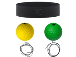 Pelota de reflejos para boxeo, 2 pelotas de reacción, 1 cinta elástica para la cabeza (verde) Eifson (20 g/40 g)