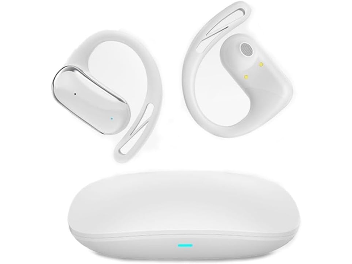 Auriculares Bluetooth De Traducción Abierta Para La Oreja, 144 Idiomas, Color Blanco.