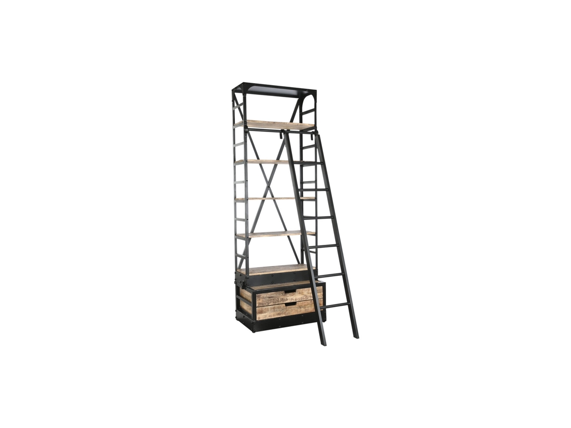 Estanteria Metal Mango Escalera Natural 75x47x220cm