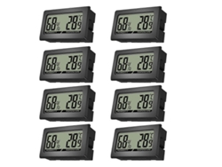Mini termómetro e higrómetro digital LCD para uso en interiores Nostalgia88