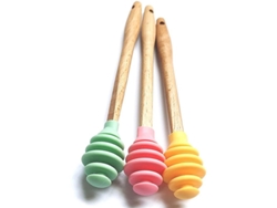 3 Cucharas De Madera Para Miel Con Mangos Largos, Diseño Ergonómico, Regalo Ideal.